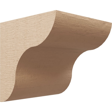 Ekena Millwork 10"W x 10"D x 10"H Wide Carmel Rough Cedar Woodgrain TimberThane Corbel, Primed Tan CORUR10X10X10CARRCPR